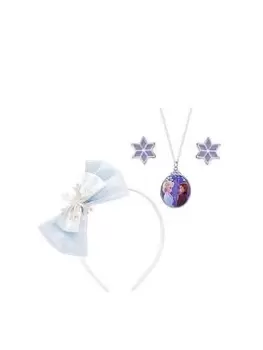 Image of Disney Frozen White And Silver Headband And Jewellery Gift Set