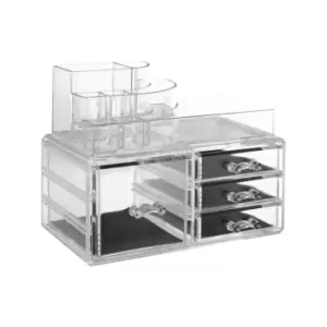 Image of Interiors by PH 8 Compartment PS Cosmetics Organiser With 4 Drawers