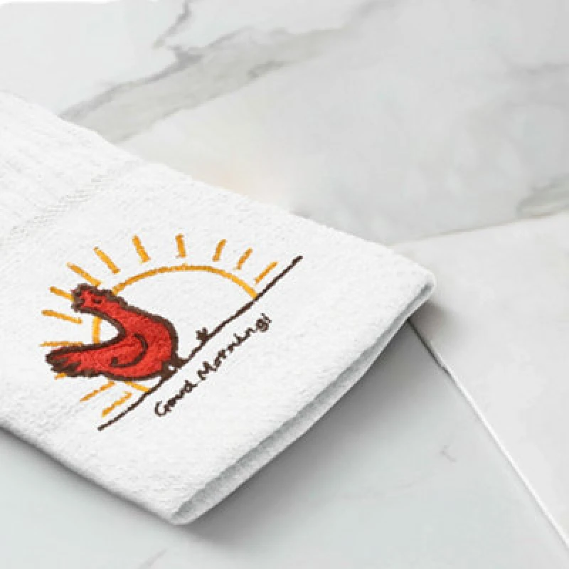 Image of Kitchen Trends Embroidered Chicken Easy Care Tea Towels, Pack of 3 in White Size: 3 Pack White Unisex 3 Pack