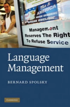 Image of Language Management by Bernard Spolsky Hardback