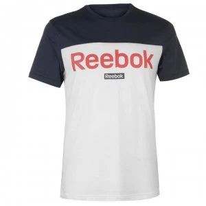 Image of Reebok BL Short Sleeve T Shirt Mens - Heritage Navy
