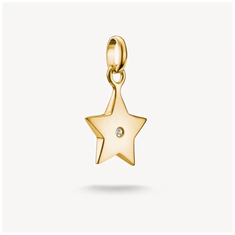 Image of Thomas Sabo CC1238-414-14 Charm Pendent Star With White Jewellery