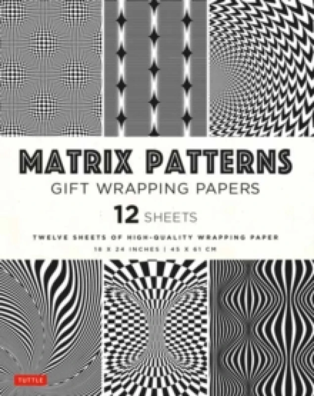 Image of Matrix Patterns Gift Wrapping Papers - 12 Sheets. Paperback. By Tuttle Studio Books