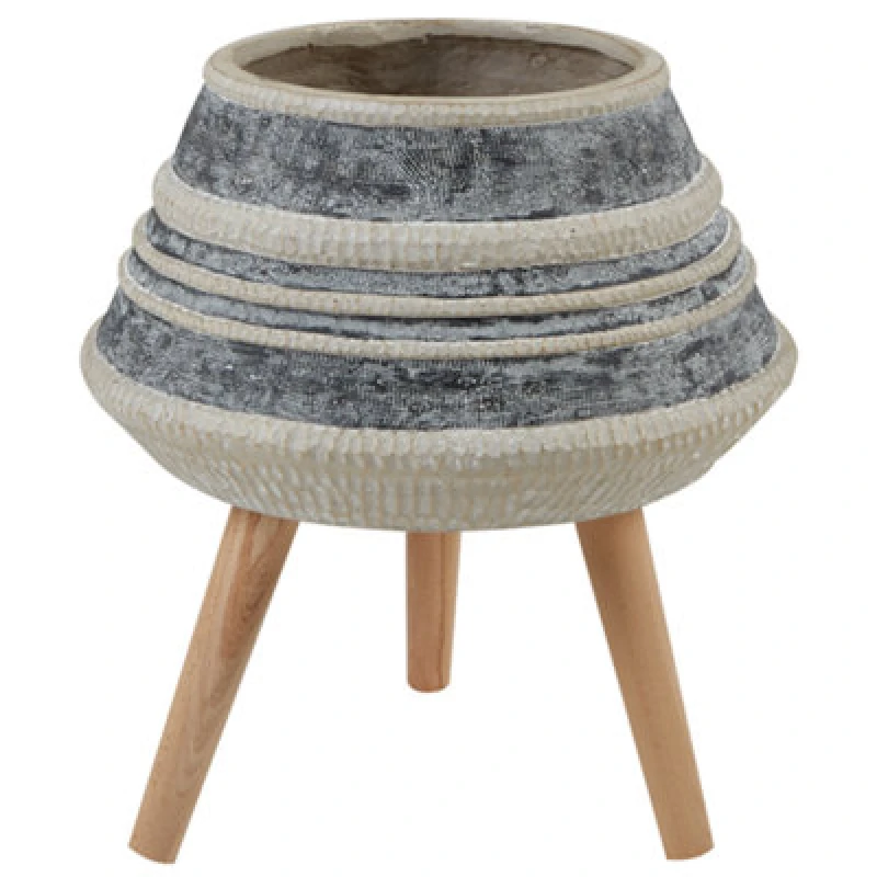 Image of Beliani Elevated Plant Pot Athaea 37cm Beige