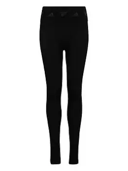 Image of adidas Aeroknit Training Seamless Leggings, Black, Size 11-12 Years