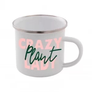 Image of Crazy Plant Lady Enamel Mug