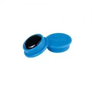 Image of Nobo Magnetic Whiteboard Magnets 10 pack 24mm Coloured Magnets Blue