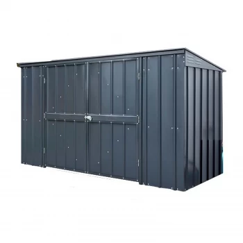 Image of Lotus 7x3ft Metal Bin Store - Anthracite Grey