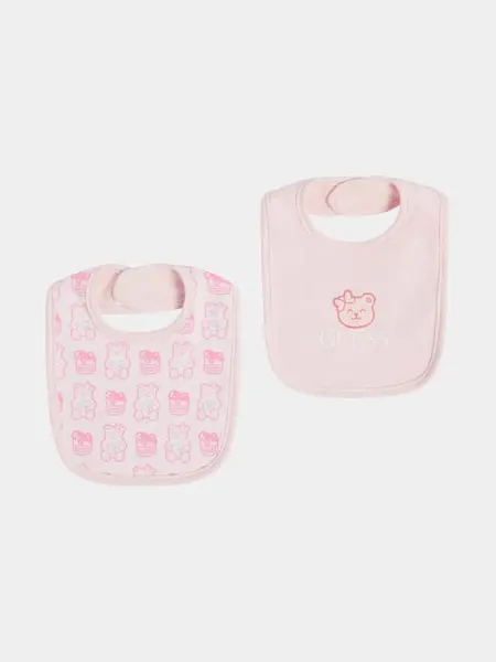 Image of Guess Kids Print Bib Set 14740970 Pink