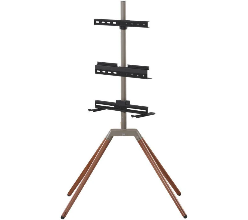 Image of ONE FOR ALL WM7475 32-70" Quadpod TV Stand - Dark Oak, Brown 8716184075483