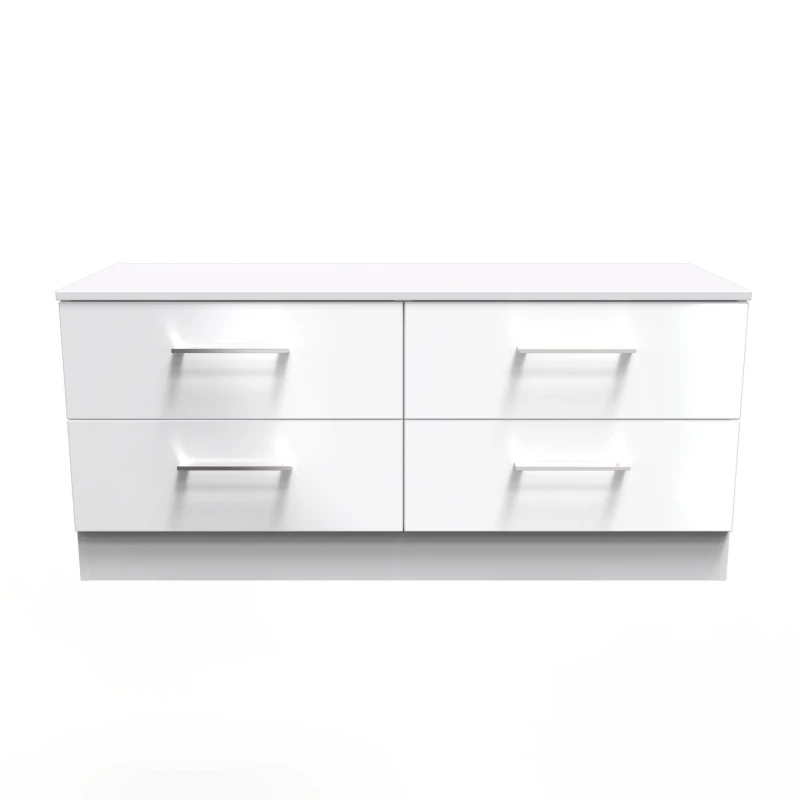 Image of Ready Assembled 2 U Chester 4 Drawer Bed Box (Ready Assembled) White