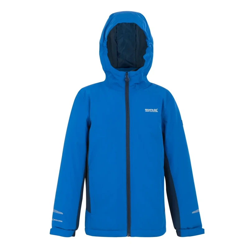 Image of Waterproof jacket for children Regatta Hurdle Bleu Unisex 13 ans