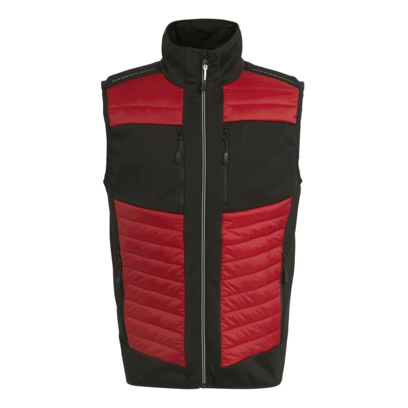 Image of Regatta Professional Mens Thermal Hybrid Body Warmer in Red Size: XS Red Male XS