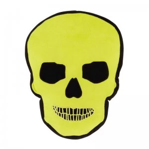 Image of Skulls Green Shaped Cushion