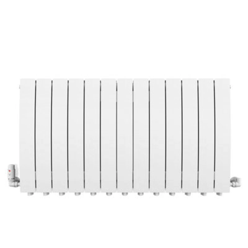 Image of Terma Bergamo White Hydronic Horizontal Designer 4995Btu Radiator, (W)1040mm X (H)590mm