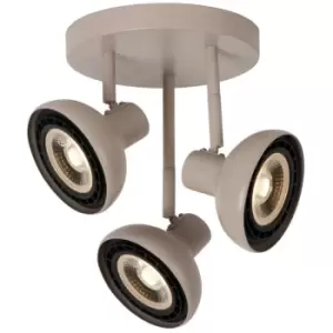 Image of Lucide Sensas Modern Ceiling spotlight - Ø25,8cm - 3xGU10 (ES111) - Cream