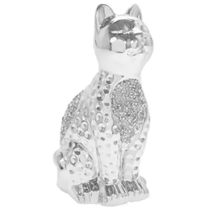 Image of Silver Sparkle Sitting Cat