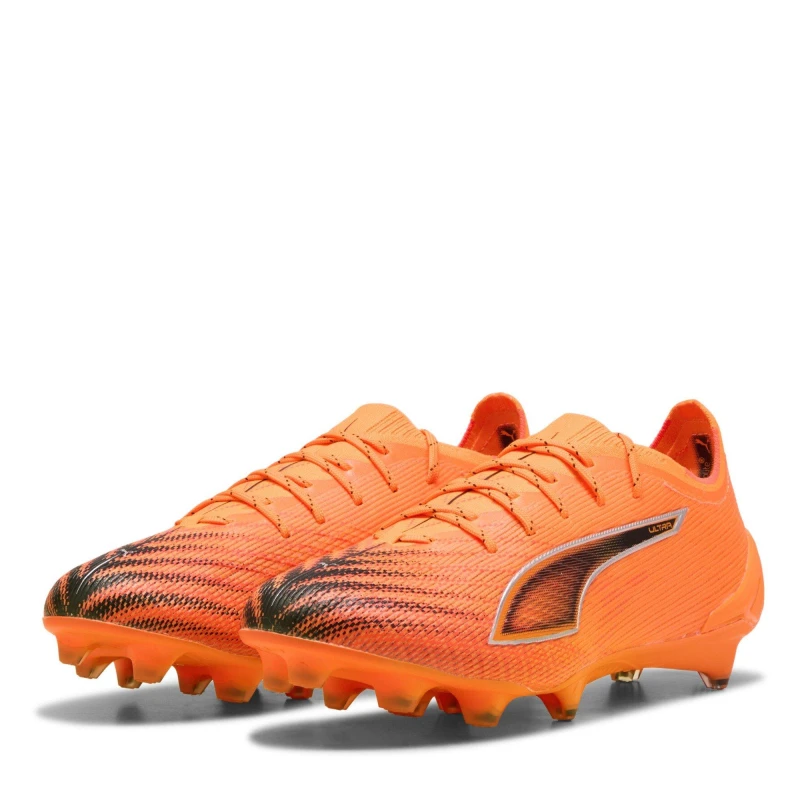 Image of Puma Ultra 6 Ultimate Brilliance Elite Womens Firm Ground Football Boots Orange/Black female 3 (35.5)