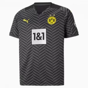 Image of PUMA BVB Away Replica Youth Jersey, Asphalt Grey, size 7-8 Youth, Clothing