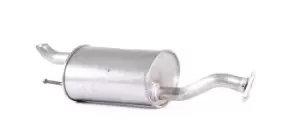 Image of ASMET Rear silencer 13.016 End silencer,Rear exhaust silencer HONDA,Jazz II Schragheck (GD_, GE3, GE2)