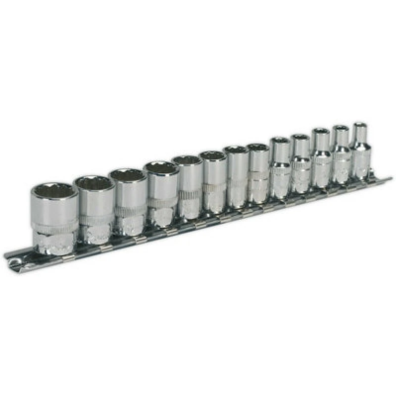 Image of Loops 13 PACK Socket Set - 1/4" Metric Square Drive - 12 Point WallDrive High Torque Multi