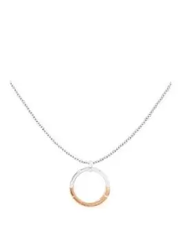 Image of Calvin Klein Womens Calvin Klein two tone stainless steel and rose gold IP necklace, Two Tone, Women