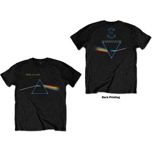 Image of Pink Floyd - Dark Side of the Moon Flipped Unisex XX-Large T-Shirt - Black