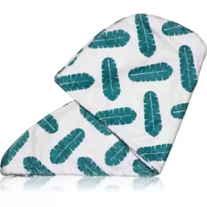 Image of Coco & Eve Microfibre Hair Towel Wrap Towel for Hair 1.0 Leaf Print