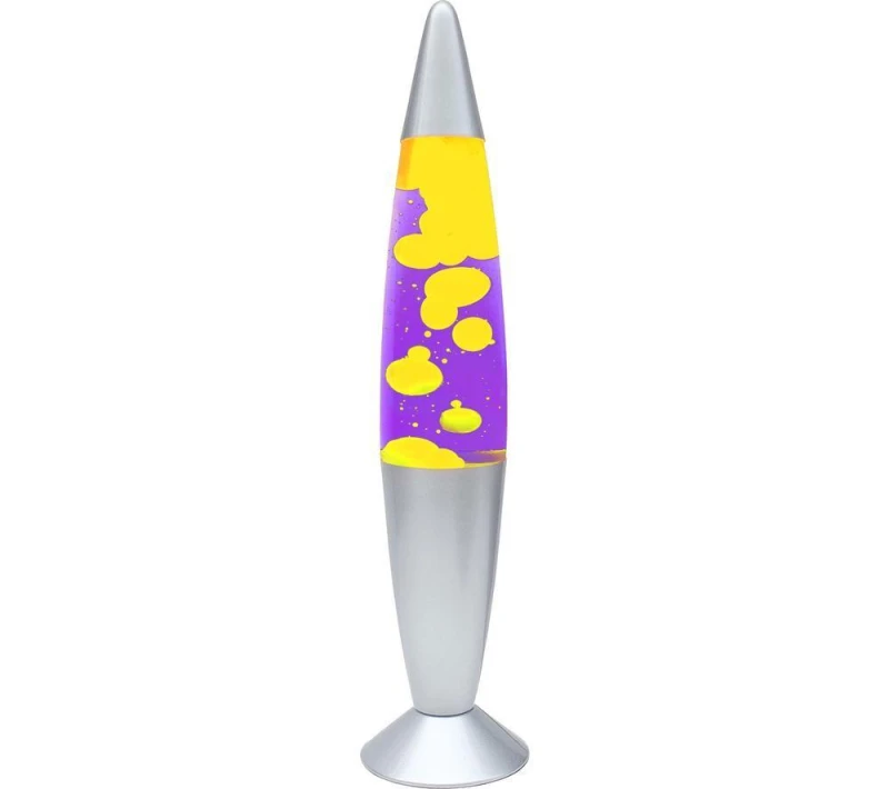 Image of GLOBAL GIZMOS 48809 16" Lava Lamp - Purple & Yellow 5025301488093