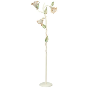 Image of Fan Europe Lighting - Fan Europe PRIMAVERA 3 Light Multi Arm Floor Lamp Ivory 48x172cm