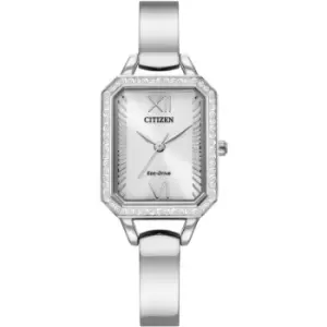 Image of Ladies Citizen Stainless Steel Eco-Drive Crystal Case Eco-Drive Crystal Case