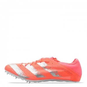 Image of adidas Sprintstar Mens Running Spikes - Coral/Silver