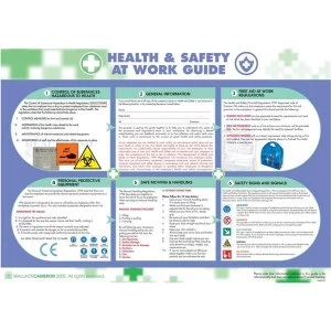 Image of Wallace Cameron Health and Safety At Work Poster Laminated Wall mountable 590 x 420mm