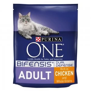Image of Purina One Adult Dry Cat Food Chicken and Whole Grains 3kg