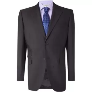 Image of Howick Tailored Darlington Fine Stripe Suit Jacket - Grey