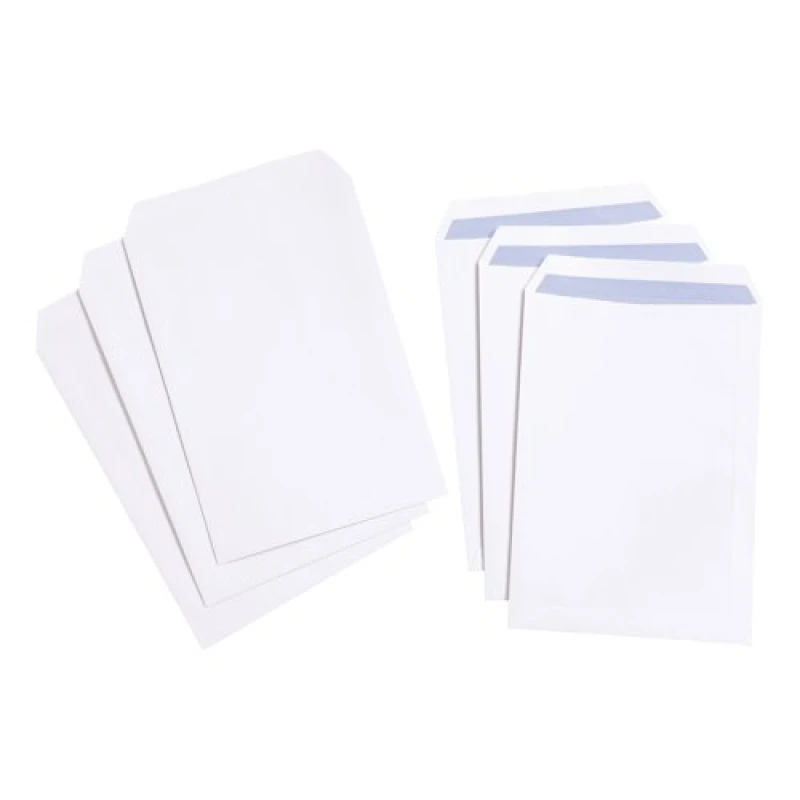 Image of 5 Star Value Envelope Pocket Self Seal 100gsm C4 White (250 Pack) 553266