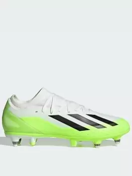 Image of Adidas Mens X 3 Soft Ground Football Boot, White, Size 10, Men