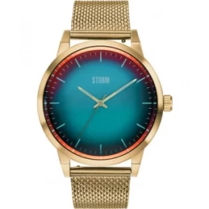 Image of Mens Storm Styro Gold Turquoise Watch