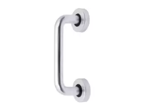 Image of Eclipse 32441 SAA 152x19mm D Shape Pull Handle Fire Rated Satin Aluminium