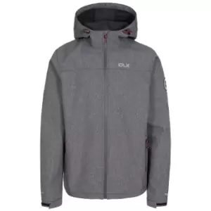 Image of Trespass Mens Gabe Waterproof Softshell Jacket (L) (Black Marl)