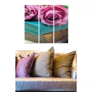 Image of MDF3107008 Multicolor Decorative MDF Painting (3 Pieces)