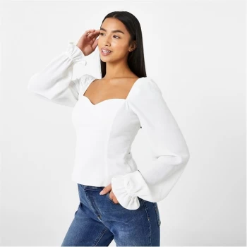 Image of Jack Wills Sweetheart Blouse - White