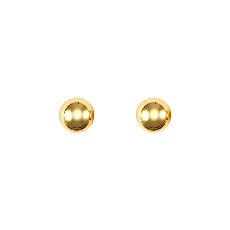 Image of Jewelco London 9ct Gold Ball Bead Stud Earrings, 3mm - JES077 Gold unisex