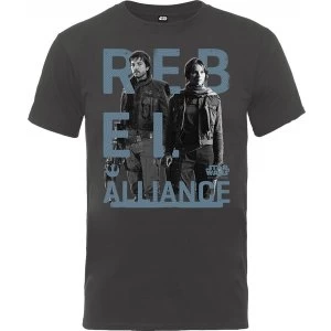 Image of Star Wars - Rogue One Rebel Alliance Kid's 5 - 6 Years T-Shirt - Grey