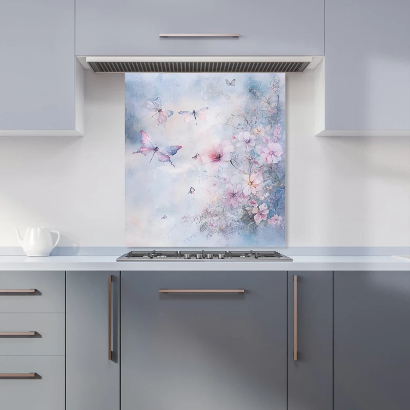 Image of Designer Kitchen Splashbacks Ava Sterling: 00019 Kitchen Splashback Size: 700mm x 650mm Multicolor Unisex 700mm x 650mm