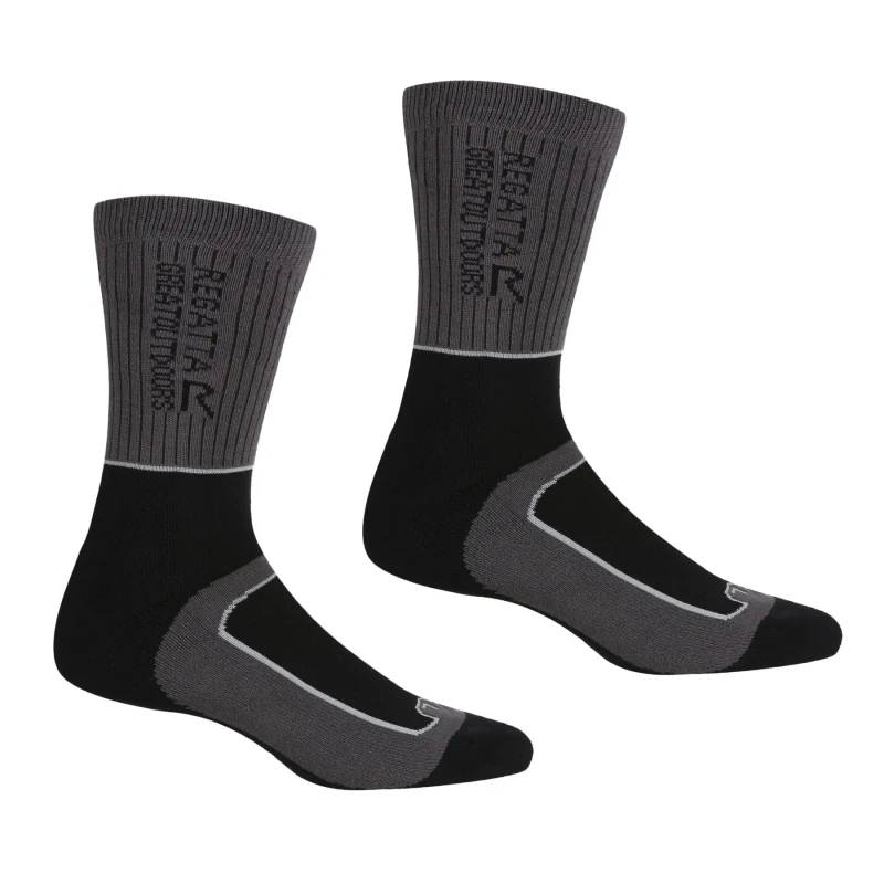 Image of Womens socks Regatta Samaris 2 Season (x2) Noir Female 39/42