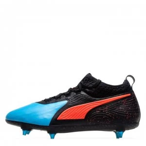 Image of Puma One 19.2 Soft Ground Football Boots - Bleu Azur/Red B