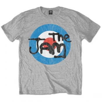Image of The Jam - Vintage Logo Unisex Medium T-Shirt - Grey