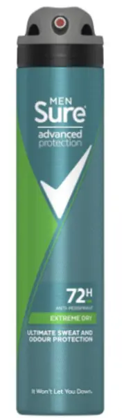 Image of Sure Men Advance Protection Extreme Dry Deodorant 200ml
