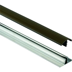 Image of Wickes Brown Universal Glazing Bar for Polycarbonate Sheets 4000mm